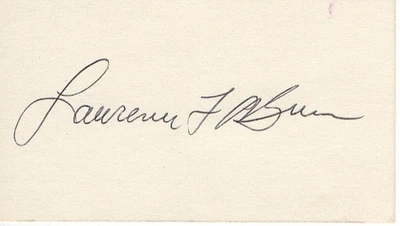 Larry O'Brien Signed Autographed Cut Signature NBA Commissioner JSA II25859 - Image 1 of 3