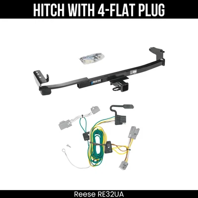 Enganche de remolque + cableado de 4 vías para 08-09 Ford Taurus X 44525 receptor de 2" clase 3 Foto 1 de 4
