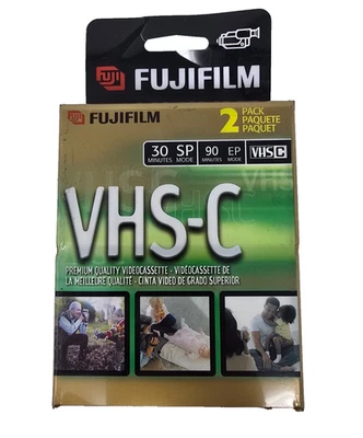 Видеокамеры премиум-класса FujiFilm VHS-C TC-30 2 упаковки 30 минут SP 90 минут EP видео - Изображение 1 из 2