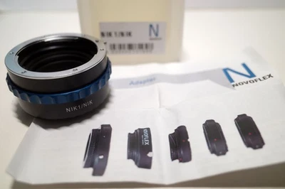 NOVOFLEX NIK1/NIK Adapter BOXED For Using Nikon F Lenses On Nikon 1 Cameras - Image 1 of 4