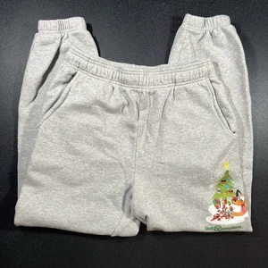 Disney Parks Christmas Pluto Chip 'n Dale Holiday Jogger Sweat Pants Size S - Picture 1 of 9