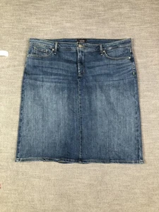 NYDJ Denim Skirt Womens 18 Blue Lift Tuck Technology Medium Wash MDNMSK2332 - Picture 1 of 13