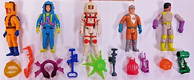 Five Vintage Ghostbusters w/ All Ghosts and Weapons - All Work - Image 1 of 2