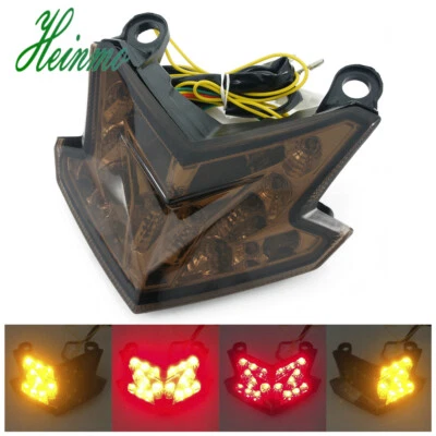Integrated LED Tail Light Turn Signal For Kawasaki Z800 2013-2016 Ninja ZX6R/636 - Imagem 1 de 4