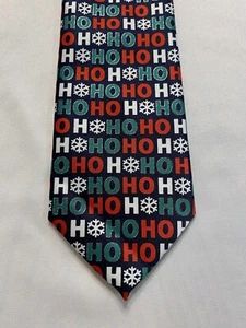 Men’s Tie Christmas 100% Poly Microfiber RN51093 Holiday Traditions By Hallmark - Picture 1 of 3