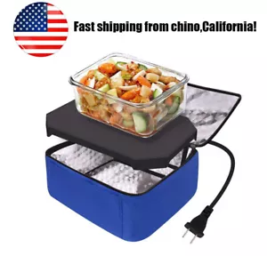 Mini Forno Pizza Portatile Personale 110v Lunch Box per Preparati Pasti Riscaldamento US - Foto 1 di 14
