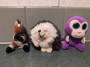 Kleine Plüsch Strumpf Stuffers Porquepine Affe Pferd Gund Menge 3 - Bild 1 von 5