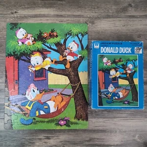 Vintage Donald Duck Whitman 100 Piece Jigsaw Puzzle 14”x18” Complete 4649 Disney - Picture 1 of 11