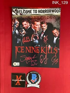 Ice Nine Kills Band signed 8x10 Foto Spencer Charnas Beckett Horrorwood - Bild 1 von 12