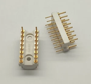 2 STCK. IC Adapter Buchse 16 Pin Stecker - 16 Pin Stecker DIP Weiß Garry - Bild 1 von 1