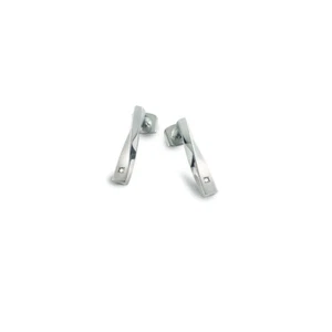 Boccia Ohrstecker, Ohrring Titan, matt/pol 05035-02 mit Diamant - Picture 1 of 2