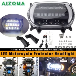 2015-2022 Dual LED Headlight Projector Headlamp Kit For Road Glide FLTRX FLTRXS - Picture 1 of 11
