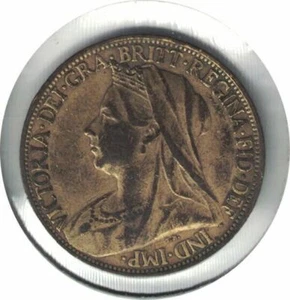 United Kingdom 1898  FARTHING COIN - Picture 1 of 2