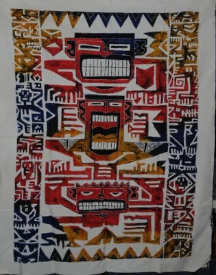 Batik Art Primitive Painting by Pragita 91cm x 72cm - Image 1 of 4