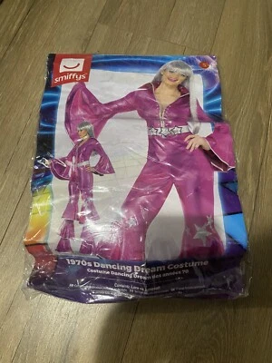 Disfraz de Sueño Bailando Smiffys Años 70, Rosa (Talla S) Foto 1 de 2