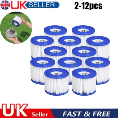 2-12pcs Bestway Lazy Lay-Z-Spa Filters VI Cartridge Hot Tub Spa Swimming pool - Image 1 of 4