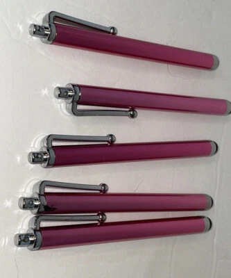 5 Dark Pink Capacitive Touch Screen STYLUS Pen Universal For Android Iphone iPad - Image 1 of 2