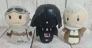 Hallmark Itty Bittys Star Wars Plush Rey Darth Vader Obi-Wan Kenobi 4.5" - Picture 1 of 9