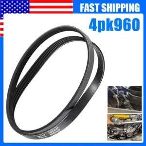 4PK960 EPDM Serpentine A/C Drive Belt For Chevrolet Silverado GMC Sierra 1500 - Picture 1 of 11