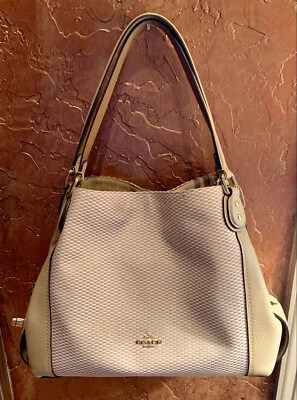 COACH LEGACY JACQUARD CANVAS  EDIE 31 MEDIUM SHOULDER BAG 28895 BEECHWOOD GOLD - Image 1 of 4