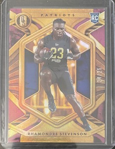 2021 Gold Standard Rookie Rhamondre Stevenson Purple 24/25