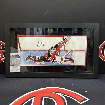 Martin Brodeur Autographed New Jersey Devils Framed 8x18 Photo Signed JSA COA - Image 1 of 4