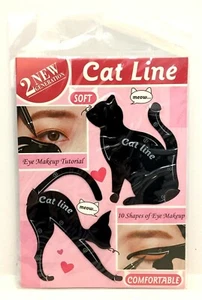 Delineador de ojos de línea de ojos de gato plantilla modelo plantilla maquillaje cejas kit de herramientas - Imagen 1 de 5