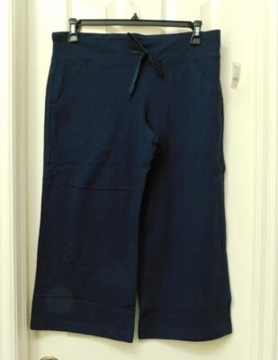 ATHLETIC WORKS 女式运动休闲休闲休闲卡普里带口袋小号新品 — 第 1/4 张图片