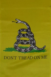 12x18 Gadsden Dont Tread On Me Doble Cara Manga Vertical Bandera Jardín 12""x18"" - Imagen 1 de 3