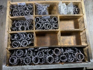 1/4 x 11 x 1.56” Vintage Bicycle Caged Bearings Headset Bottom Bracket Crankset - Picture 1 of 4