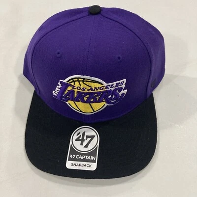 Gorra de baloncesto de Los Angeles Lakers NBA sin tiro Captain Snapback para hombre NUEVA Foto 1 de 4