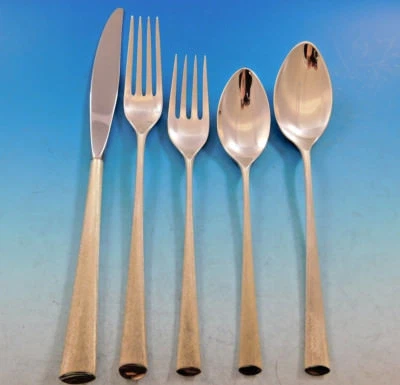 Juego de cubiertos Royal Satin de Wallace de plata de ley para 12 servicio 63 piezas Foto 1 de 4