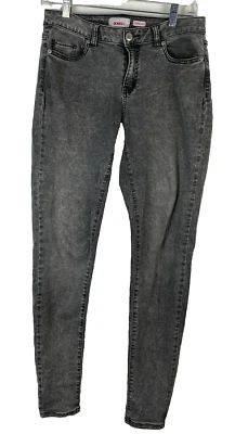 Vaqueros ajustados de mezclilla Bongo gris lavado ácido talla 10 para mujer     Foto 1 de 4