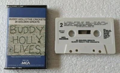 Buddy Holly The Crickets Cassette 20 Golden Greats - 1978 MCA Records - Image 1 of 3