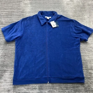 Holland America Line Jacket Size XL Womens Short Sleeve Full Zip Blue NWT - Picture 1 of 8