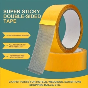 Double-Sided Tape - Strong Adhesive Transparent Carpets & Crafts W5mm L5m - Picture 1 of 7