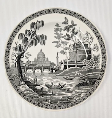 ROME Spode Archive Collection Georgian Series 10.5" Dinner Plate Black (5 AVAIL) - Image 1 of 4
