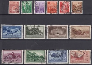 Liechtenstein 1934 Mi#126-139 used - Picture 1 of 1
