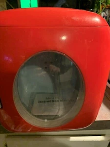RED PORTABLE MINI FRIDGE - HOME, CAR, BOAT, TRAVELING, FREE STANDING - Picture 1 of 2