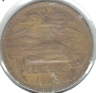 1944 Mexico Circulated Twenty Centavo Coin - Image 1 of 2