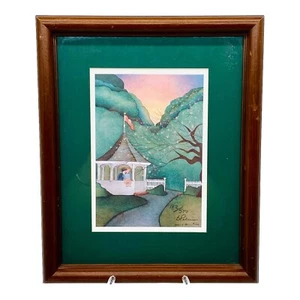 Barbara Palmer 1992 arte popular impresión lápiz firmado pareja cortejo certificado de autenticidad 182/500 - Imagen 1 de 10