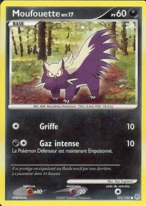 Carte Pokemon " MOUFOUETTE " Niv 17 Diamant & Perle PV 60 102/130 VF - Imagen 1 de 1