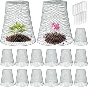 15 Pcs Large Chicken Wire Cloche Plant Protector Cover 11x12 Inch Metal Garde... - Picture 1 of 9