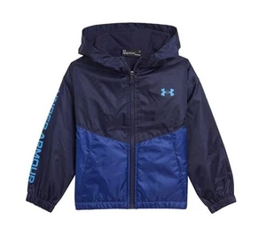 UNDER ARMOUR STORM Water Repellent Hoodie Windbreaker Jacket Boy Blue Water Sz M - Picture 1 of 6