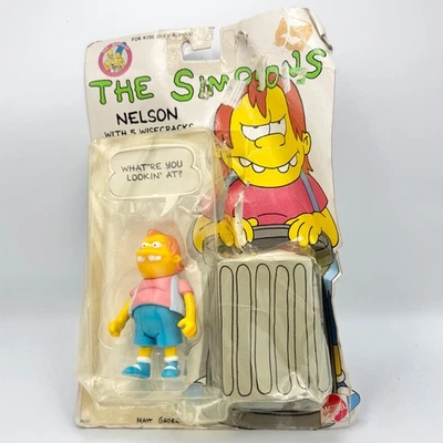 De colección Los Simpson - Nelson "5 Wisecracks" - Mattel 1990 - Nuevo en caja Foto 1 de 4