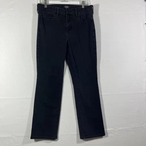 NYDJ Not Your Daughters Jeans Women 10 Black Lift Tuck Marilyn Straight - Picture 1 of 7