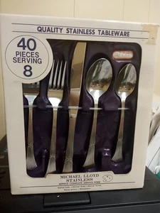 Michael Lloyd Edelstahl Besteck MLL3 St Croix 40 Teile Service für 8 Neu im Karton - Bild 1 von 4