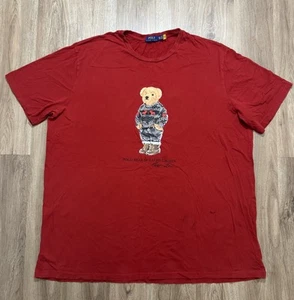 Polo Ralph Lauren Grande y Alto Vacaciones Suéter Polo Oso Camiseta Talla 3XLT - Imagen 1 de 11