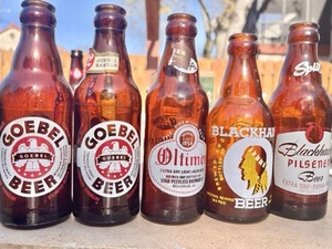 14 diff. vintage 1940s Beer IRTP painted ACL Labeled Bottle Collection. 7-8 Oz! - Picture 1 of 6