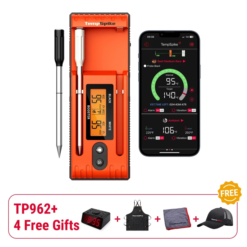 ThermoPro TP962 Wireless BT Meat Thermometer 2 Probes Black Friday Sale Special - Image 1 of 4
